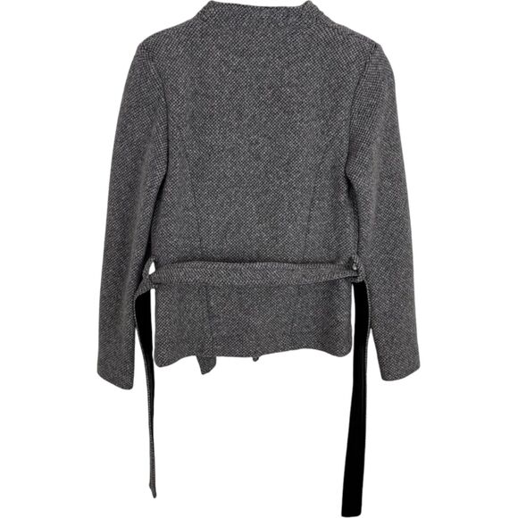 IRO Awa Wool Cotton Jacket Waist Tie Women’s 36 Italian Fabric Size Small - Picture 6 of 12